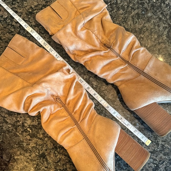 Carlos Kandi Brûlée tall heel boots NIB 10M - Picture 2 of 10